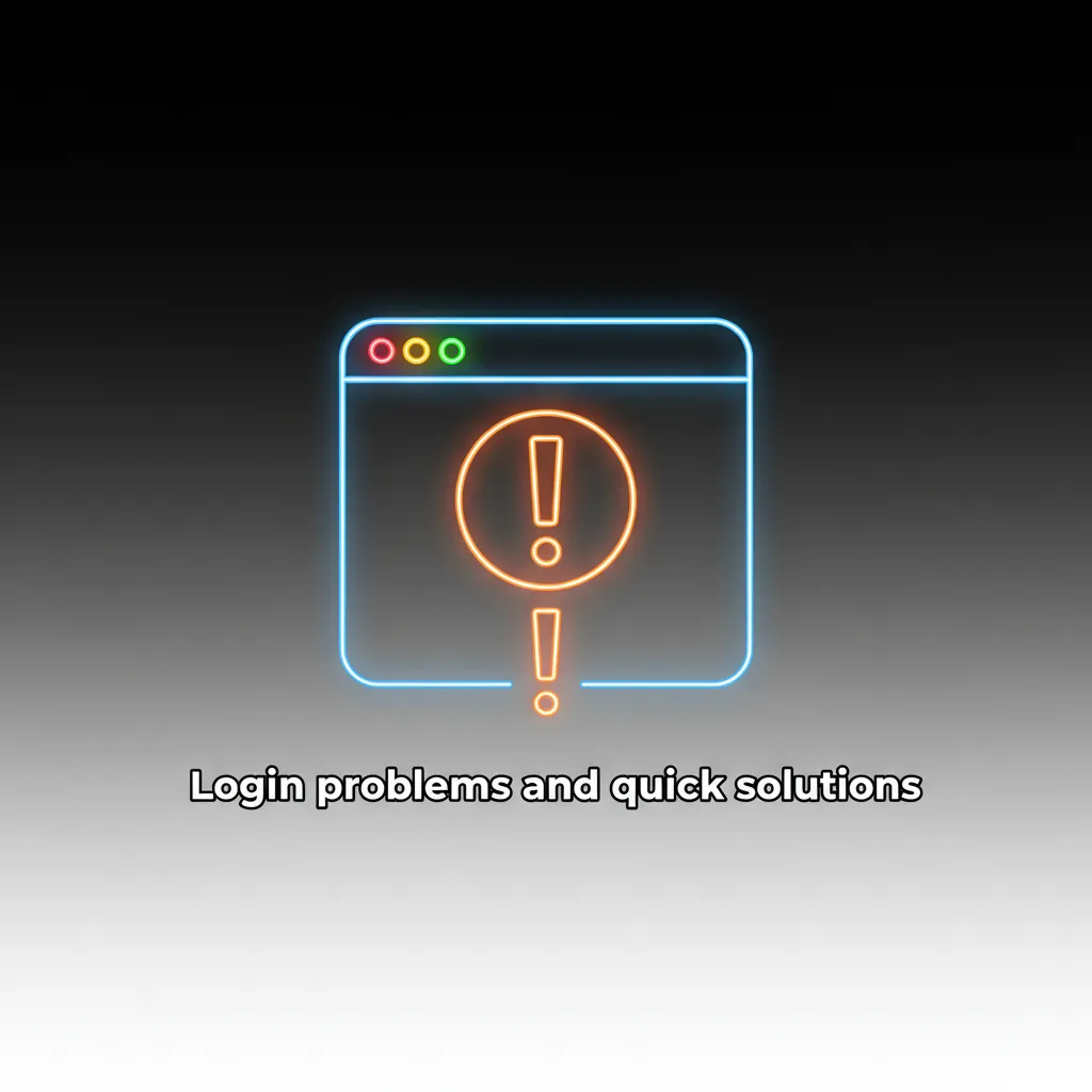 Login problems and quick fixes: wrong password, no 2FA, account lockout, pending verification, site errors.