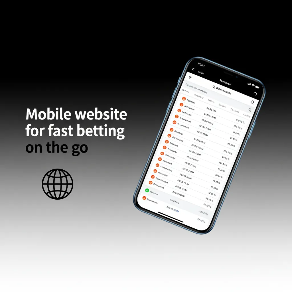 Phone showing mobile betting site with live odds, quick nav, alerts, biometrics, M-Pesa cashier; smooth on 3G/4G in Kenya