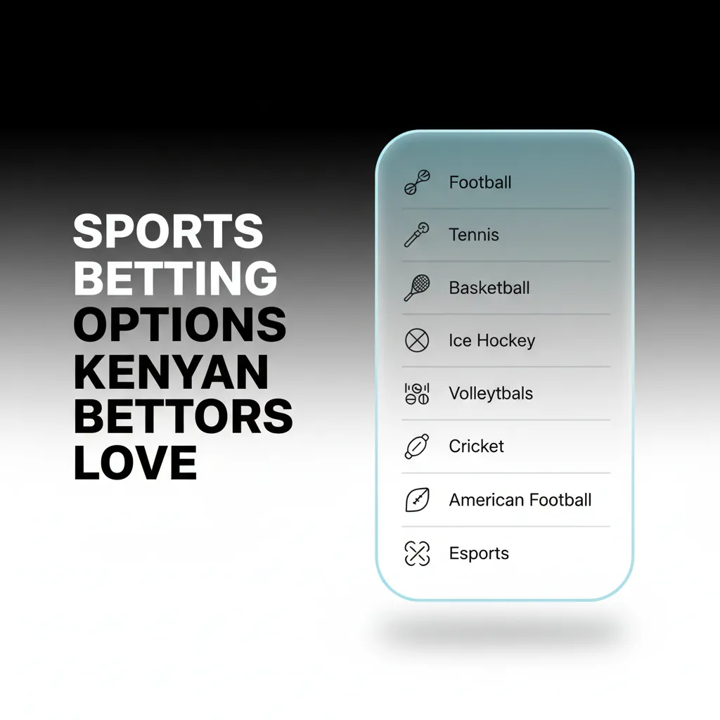 Smartphone with Kenyan betting app showing markets for football, rugby sevens, athletics, basketball, and cricket.
