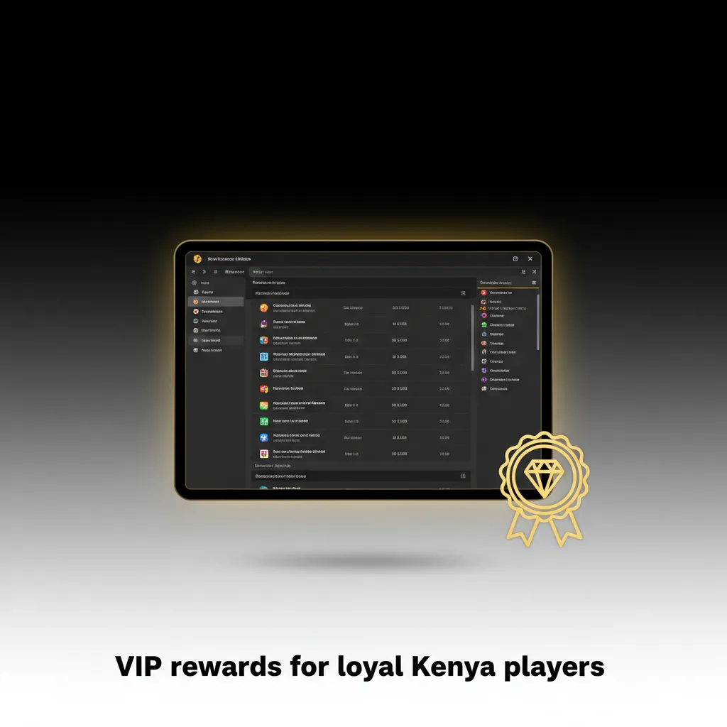 VIP rewards for loyal Kenya players: tiered program with higher tiers, tailored offers, faster points, priority support.